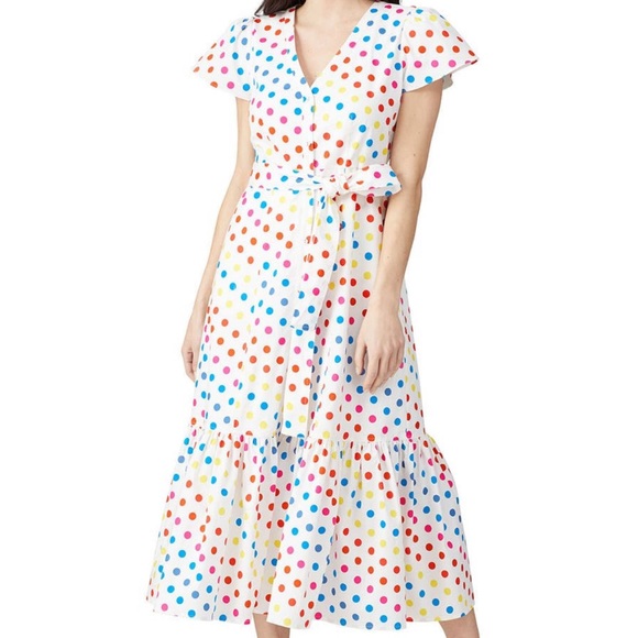 *SOLD* Dipping Dot Minnie Rainbow Candy Dress - Picture 2 of 8